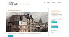 Desktop Screenshot of cabinetcorraze.com