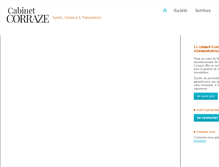 Tablet Screenshot of cabinetcorraze.com